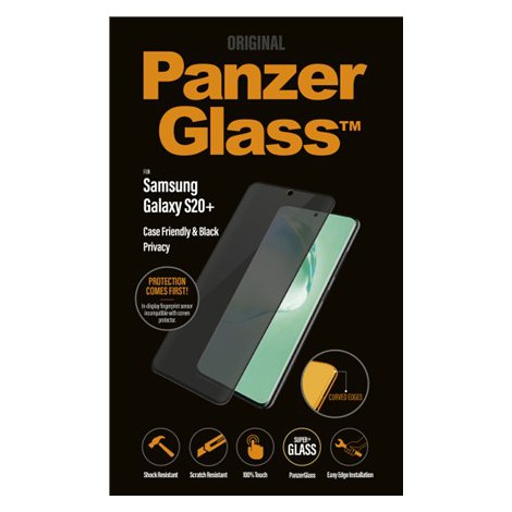 PanzerGlass | Screen protector - glass - with privacy filter | Samsung Galaxy S20+, S20+ 5G | Tempered glass | Transparent